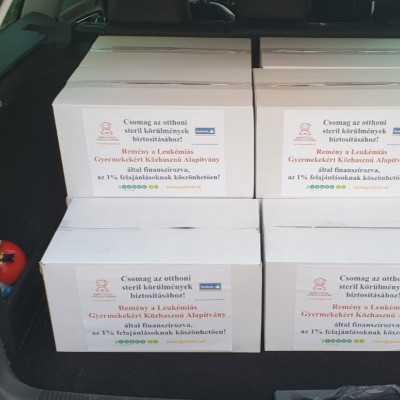 Sterilcsomagot adtunk át a budapesti Szent László kórházban! - alapítvány, adó 1%, támogatás