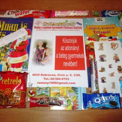 Érkeznek a „cipősdoboznyi szeretet” ajándékai és a csokoládék 2017 - alapítvány, adó 1%, támogatás