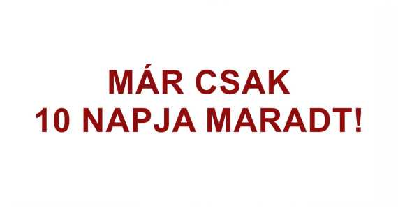 NAV határidő közeleg! Már csak 10 napja maradt!
